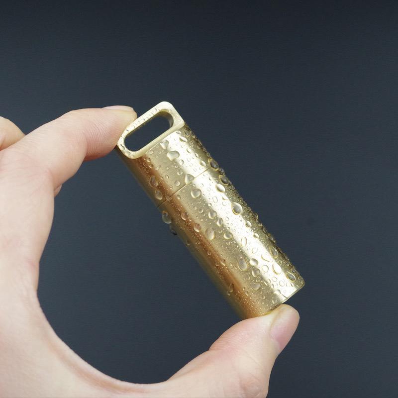 EDC Brass Waterproof Capsule Container Seal Bottle Box First Aid Pill Tank Case Waterproof Pill Box Cases with Sealed Storage
EDC Brass Waterproof Capsule Container Seal Bottle Box First Aid Pill Tank Case Waterproof Pill Box Cases with Sealed Storage