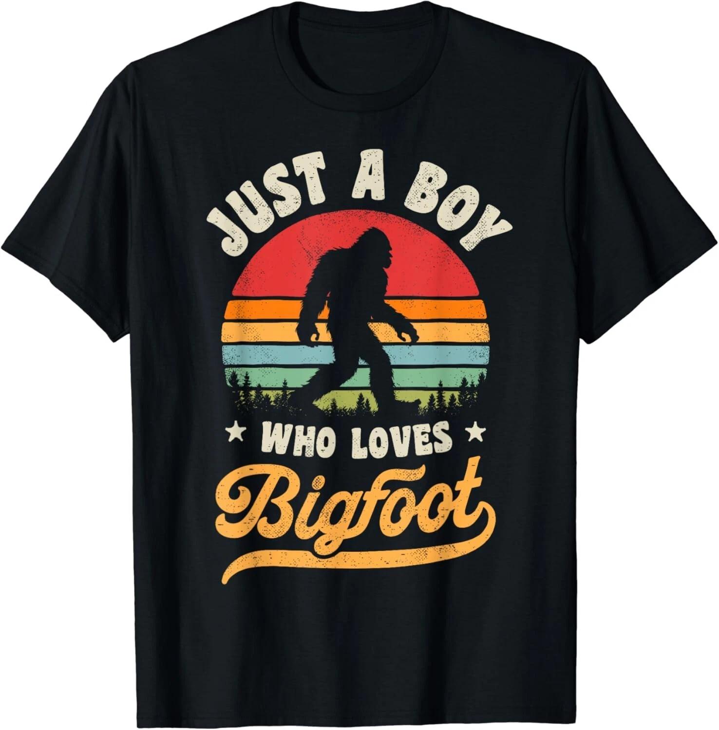 Bigfoot Just A Boy Who Loves Sasquatch Funny Retro Vintage Gift Unisex T-Shirt L
Bigfoot Just A Boy Who Loves Sasquatch Funny Retro Vintage Gift Unisex T-Shirt L