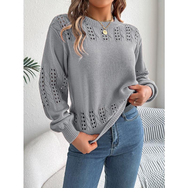 Осенне-зимний повседневный однотонный свитер с рукавами-фонариками XL серый
Осенне-зимний повседневный однотонный свитер с рукавами-фонариками XL серый