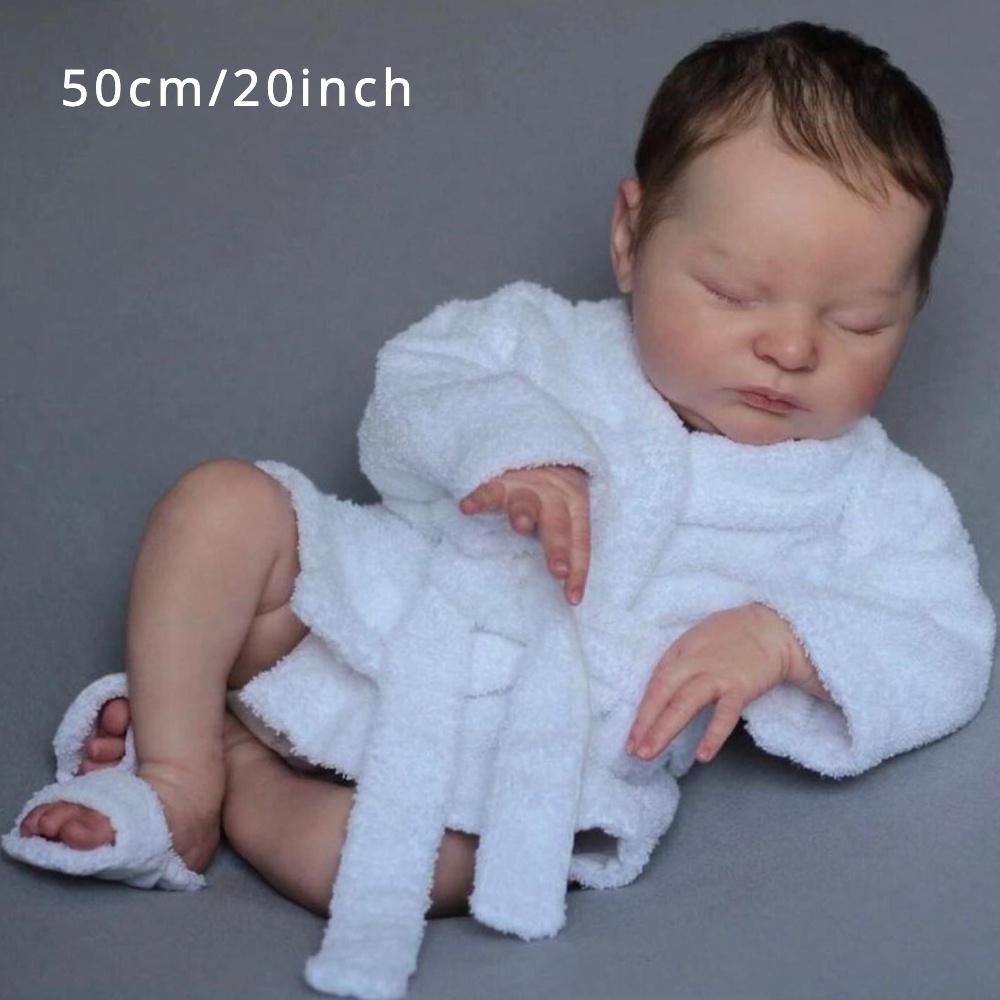 BZDOLL 20inch 50cm Soft Asleep Soft vinyl Reborn Baby Doll with 3D-paint Skin with Visible Veins Bebe Toy Newborn Girl Kids Art Dolls Christmas Gift cloth body doll
BZDOLL 20inch 50cm Soft Asleep Soft vinyl Reborn Baby Doll with 3D-paint Skin with Visible Veins Bebe Toy Newborn Girl Kids Art Dolls Christmas Gift cloth body doll