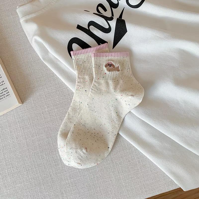 Spring/Summer Women s Embroidery Dot Yarn Color Block Cute Dachshund Low-Cut Casual Socks One Size
Spring/Summer Women s Embroidery Dot Yarn Color Block Cute Dachshund Low-Cut Casual Socks One Size