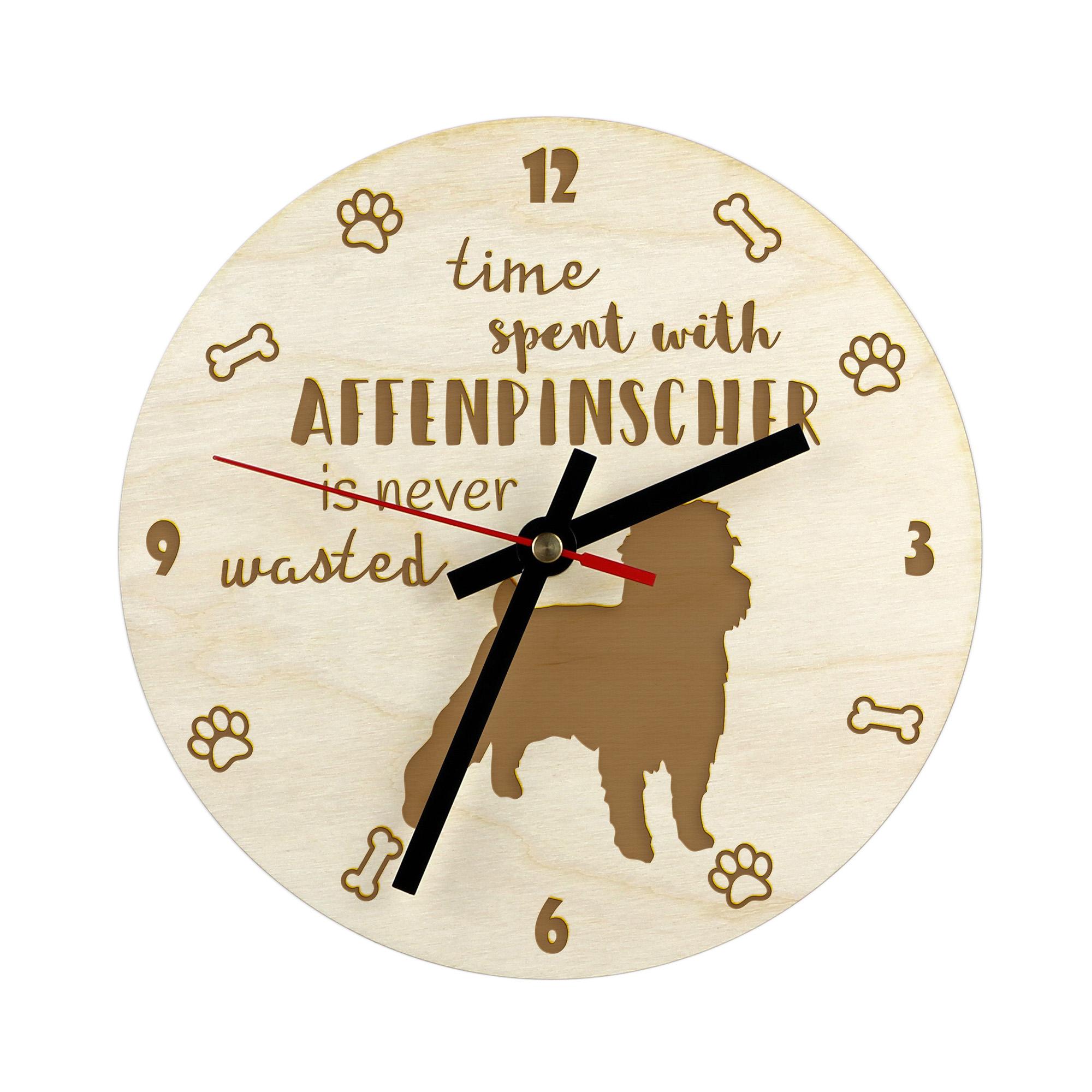 Affenpinscher, Affen, Affie - clock with dog, wooden clock with engraving, personalised clock by Art-Dog
Affenpinscher, Affen, Affie - clock with dog, wooden clock with engraving, personalised clock by Art-Dog