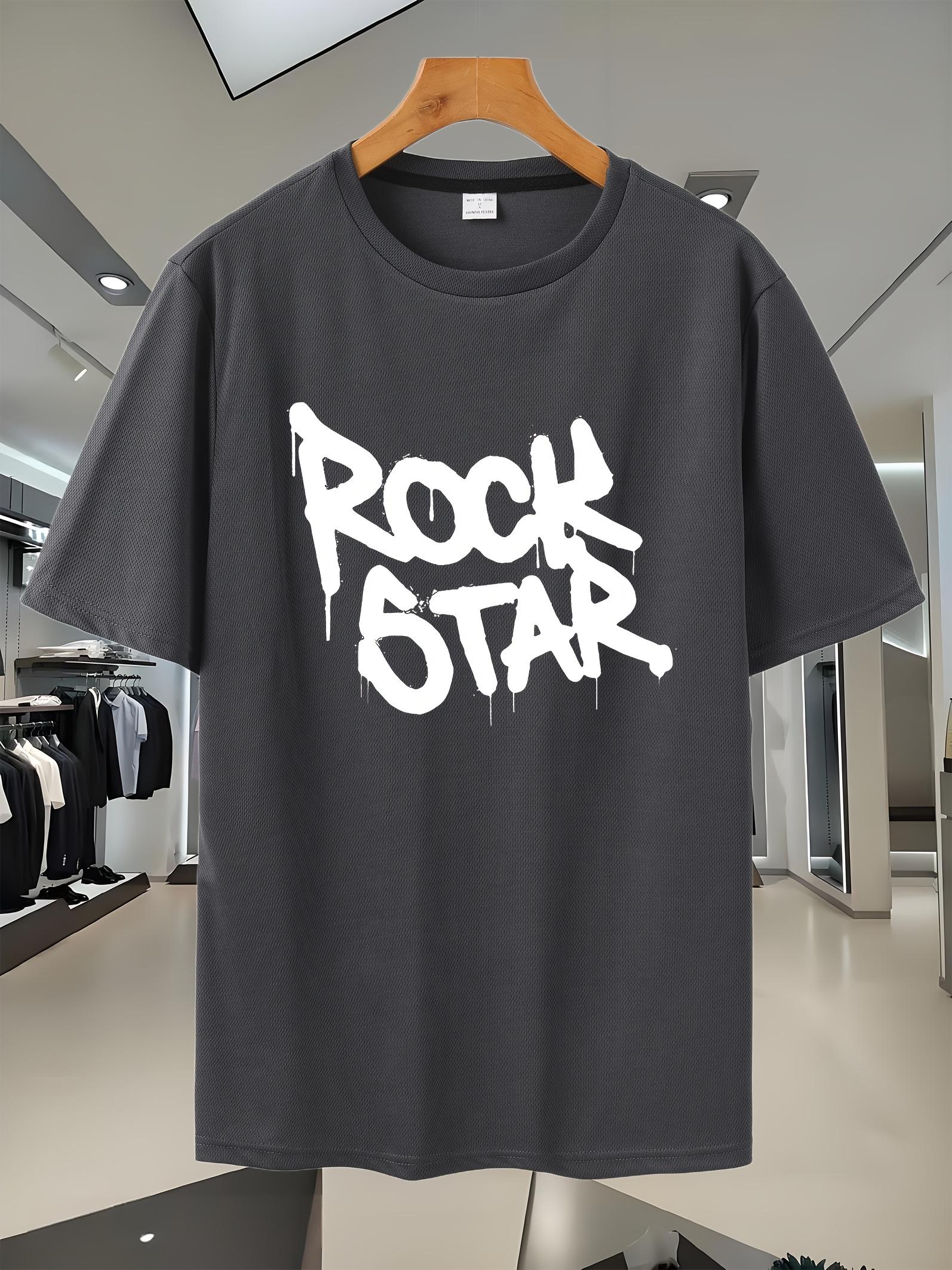 Rock Star Graphic Print T-shirt - 100% Polyester Stretch Comfort S
Rock Star Graphic Print T-shirt - 100% Polyester Stretch Comfort S