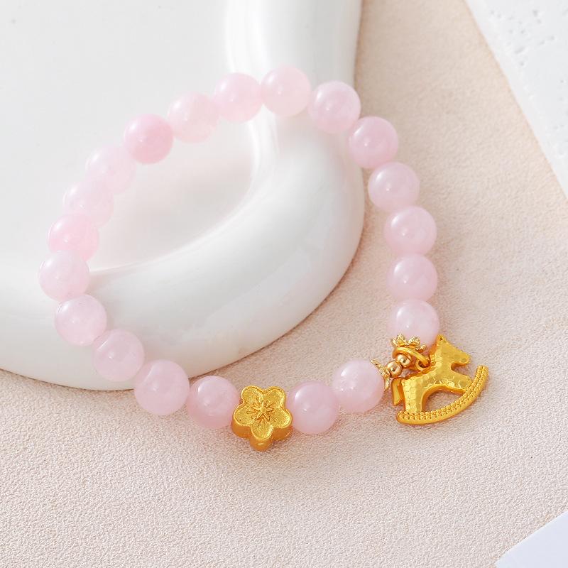 Natural Pink Crystal Bracelet Women s Light Luxury Pink Crystal Heart Auspicious Gourd Pendant Bracelet for Gifts
Natural Pink Crystal Bracelet Women s Light Luxury Pink Crystal Heart Auspicious Gourd Pendant Bracelet for Gifts