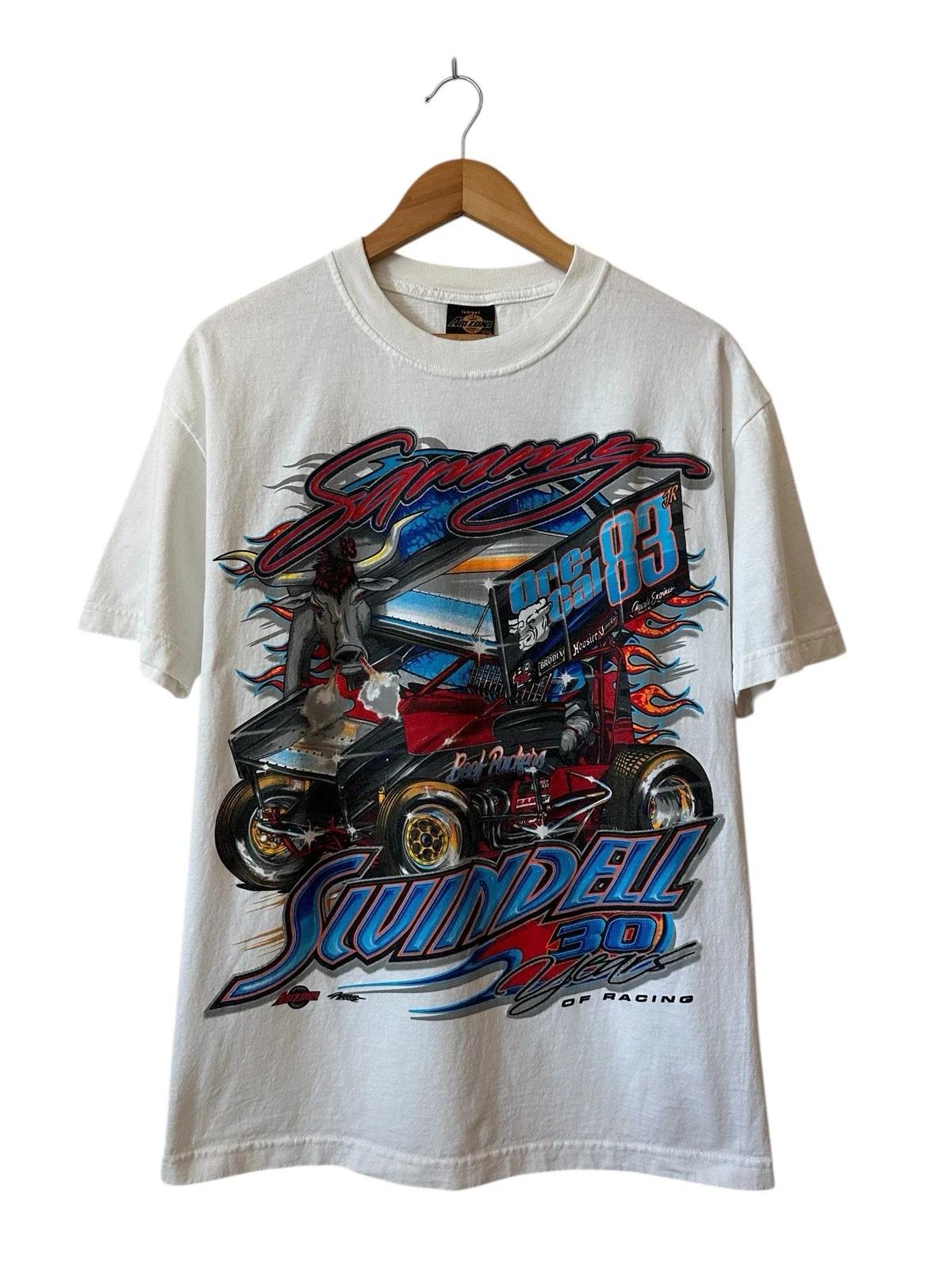 Sammy Swindell Racing T Shirt Men’s Large White 83 Vtg 3XL
Sammy Swindell Racing T Shirt Men’s Large White 83 Vtg 3XL