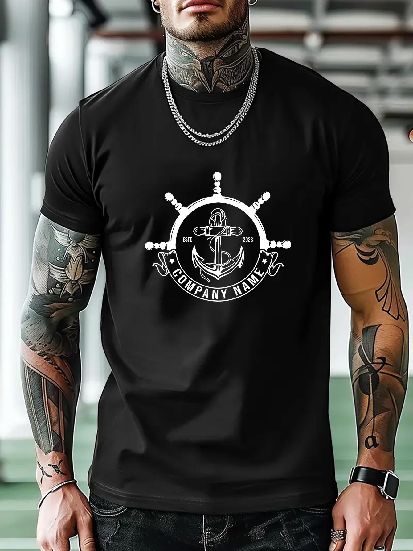 Casual Athletic T-shirt with Nautical Anchor & COMPANY NAME Print - Red Short Sleeve Crew Neck XL
Casual Athletic T-shirt with Nautical Anchor & COMPANY NAME Print - Red Short Sleeve Crew Neck XL