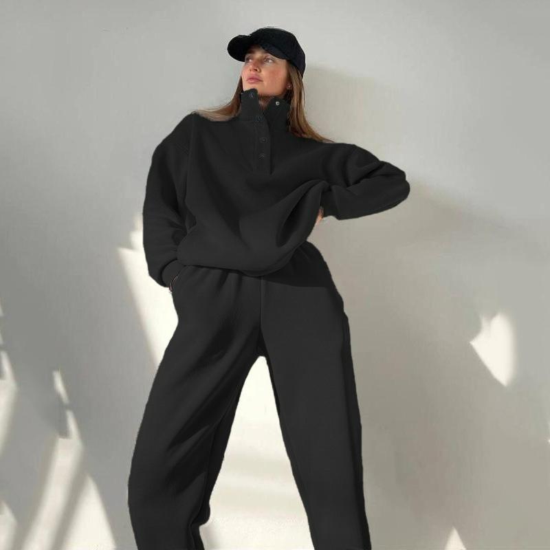 Spring and Autumn Women s Fashion Button-up Collar Sweater Loose Trousers XS чорний
Spring and Autumn Women s Fashion Button-up Collar Sweater Loose Trousers XS чорний