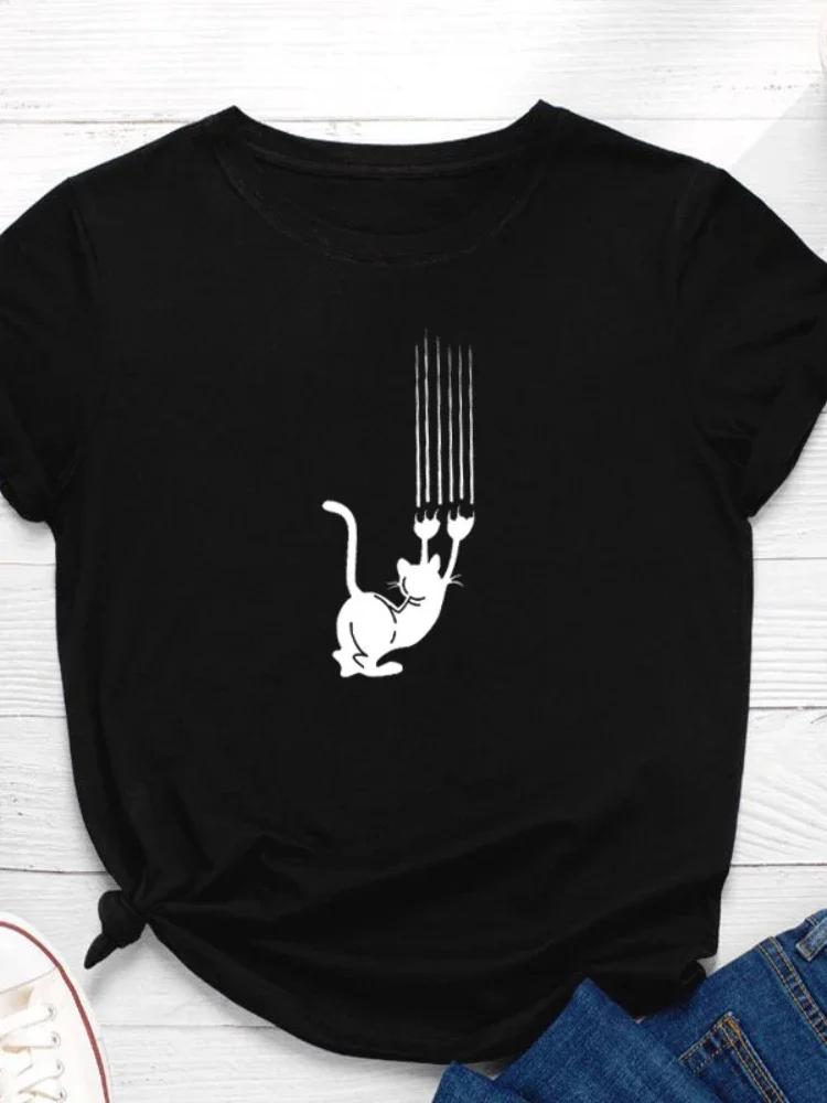 Funny Cat Scratch Print Women T Shirt Short Sleeve O Neck Loose Women Tshirt Ladies Tee Shirt Tops Clothes Camisetas Mujer S розы красного
Funny Cat Scratch Print Women T Shirt Short Sleeve O Neck Loose Women Tshirt Ladies Tee Shirt Tops Clothes Camisetas Mujer S розы красного
