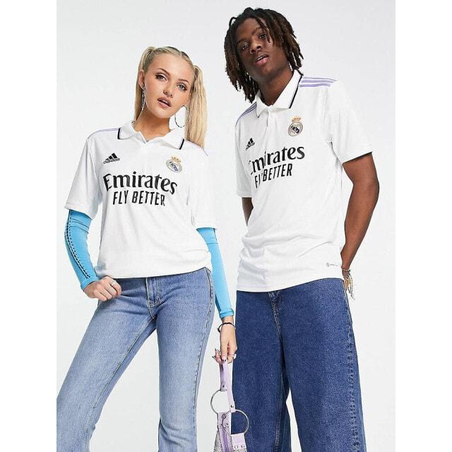 Футболка унисекс домашняя белая adidas Football Real Madrid 2022/23 
Футболка унисекс домашняя белая adidas Football Real Madrid 2022/23