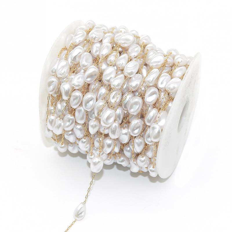 Цепочки из жемчуга с медным покрытием ручной работы для украшений и аксессуаров для очков
Цепочки из жемчуга с медным покрытием ручной работы для украшений и аксессуаров для очков