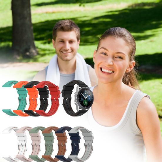 Wristwatch Band Soft Breathable Silicone Stitched Silicone Watch Strap for Samsung Galaxy Watch 3 45mm Gear S3
Wristwatch Band Soft Breathable Silicone Stitched Silicone Watch Strap for Samsung Galaxy Watch 3 45mm Gear S3
