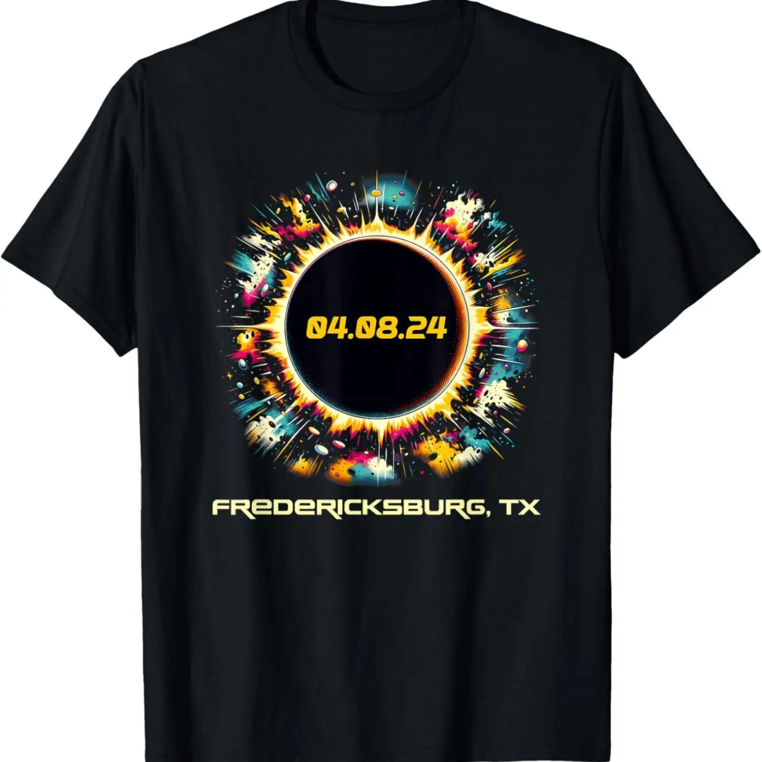 Colorful Total Solar Eclipse Fredericksburg Texas T-Shirt S
Colorful Total Solar Eclipse Fredericksburg Texas T-Shirt S