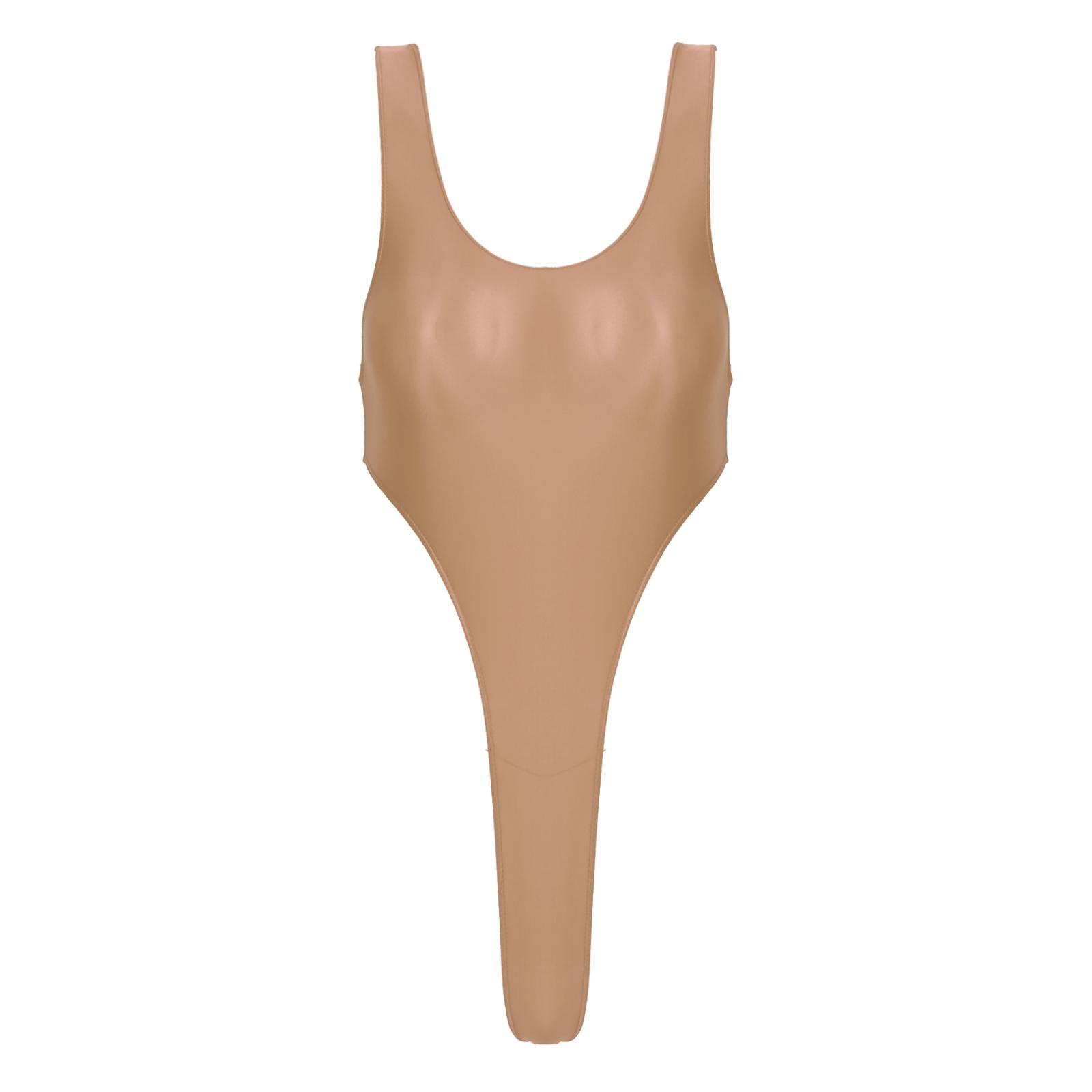 Жіночий купальник без спини, суцільний, з глянцевої тканини, з високим вирізом для ніг, для пляжних або басейнних вечірок L
Жіночий купальник без спини, суцільний, з глянцевої тканини, з високим вирізом для ніг, для пляжних або басейнних вечірок L