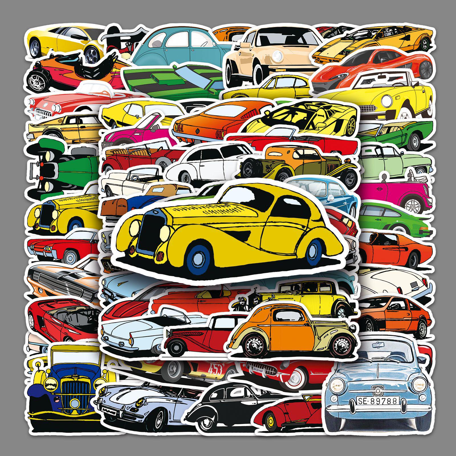 51 Cartoon Car Graffiti Stickers for DIY Decor: Perfect for Suitcases, Laptops, Refrigerators
51 Cartoon Car Graffiti Stickers for DIY Decor: Perfect for Suitcases, Laptops, Refrigerators