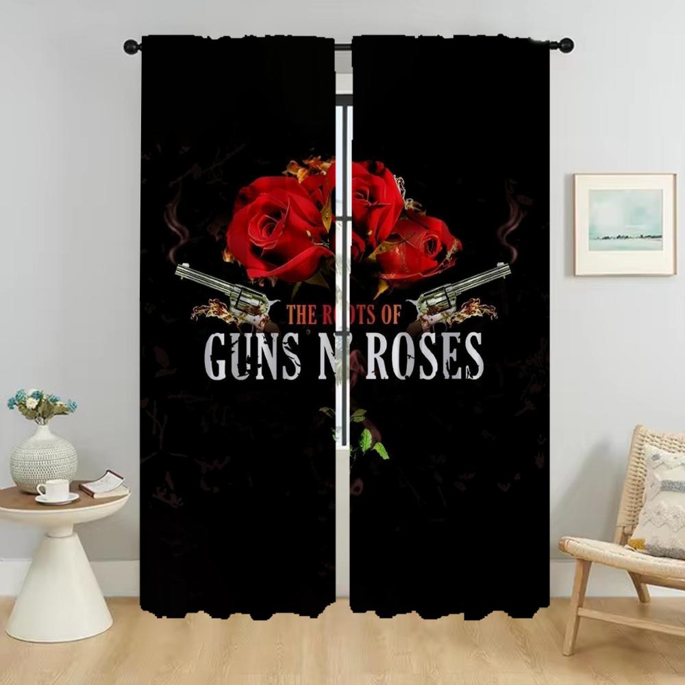 Set Of 2 Guns Nroses Kitchen Curtains Window Curtain Room Panel Halloween Decoration Partition Tulle Bedroom Shades Polyester Ideal For Decor W100*H130(CM)-Grommet top&2PCS
Set Of 2 Guns Nroses Kitchen Curtains Window Curtain Room Panel Halloween Decoration Partition Tulle Bedroom Shades Polyester Ideal For Decor W100*H130(CM)-Grommet top&2PCS