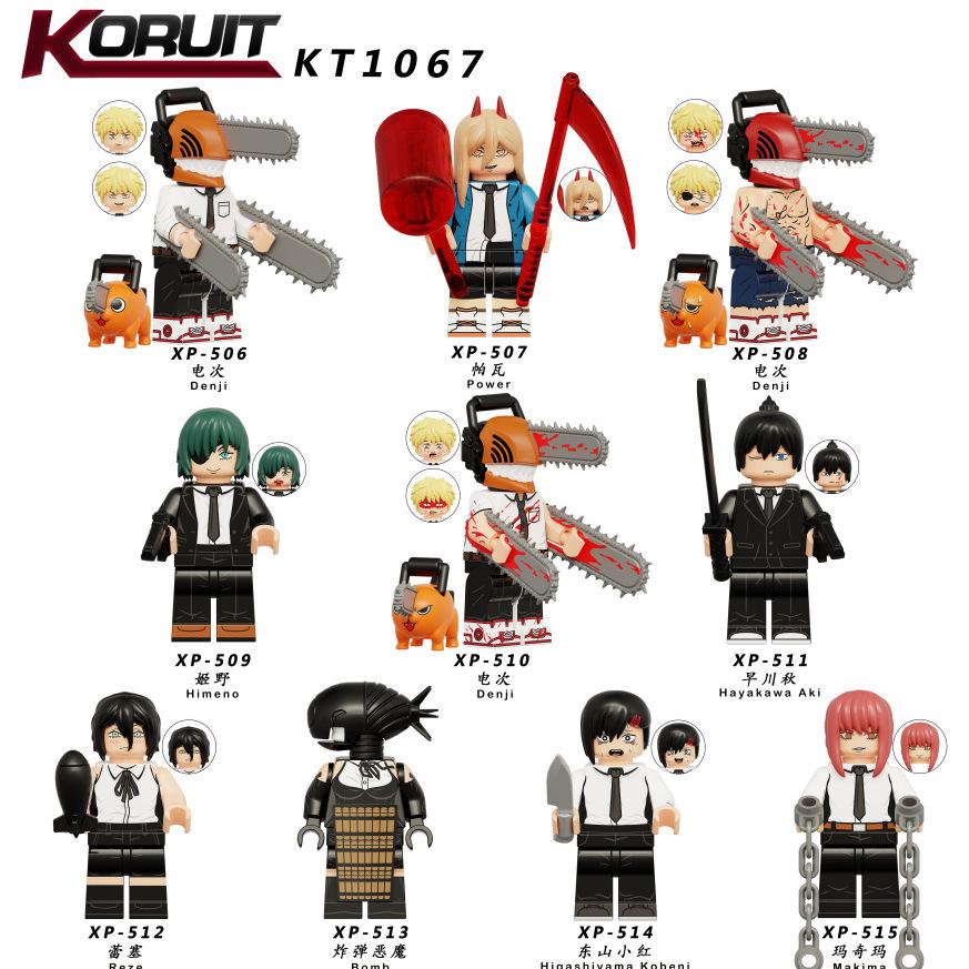 Kt1067 Chainsaw Man Building Block Doll Small Particle Splicing Doll Toy Bag About 4.5cm high
Kt1067 Chainsaw Man Building Block Doll Small Particle Splicing Doll Toy Bag About 4.5cm high