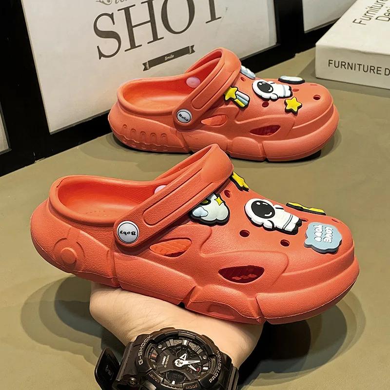 Childrens Sandals Antiskid Breathable Garden Cave Shoes Boy Girl Outdoor Hole Shoes Indoor Shower Flip Flops Kids Home Slippers 36-37
Childrens Sandals Antiskid Breathable Garden Cave Shoes Boy Girl Outdoor Hole Shoes Indoor Shower Flip Flops Kids Home Slippers 36-37