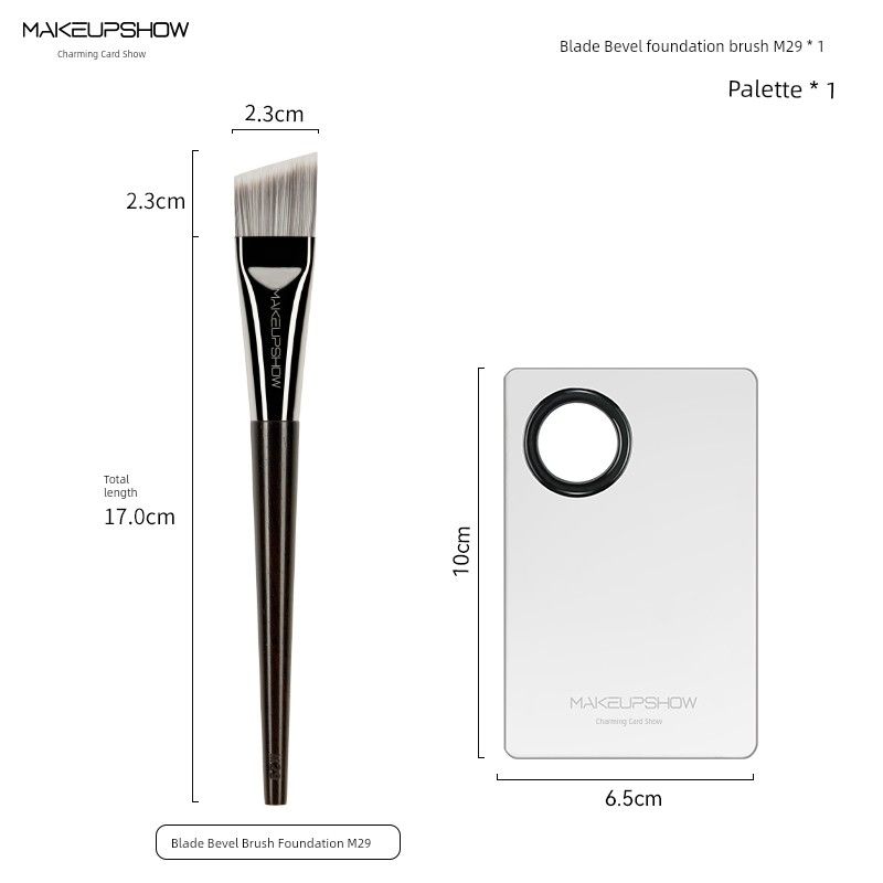 MAKEUPSHOW M29 Blade Isolation One-Line Powder Foundation Brush Fiber Wool M29+ Palette
MAKEUPSHOW M29 Blade Isolation One-Line Powder Foundation Brush Fiber Wool M29+ Palette