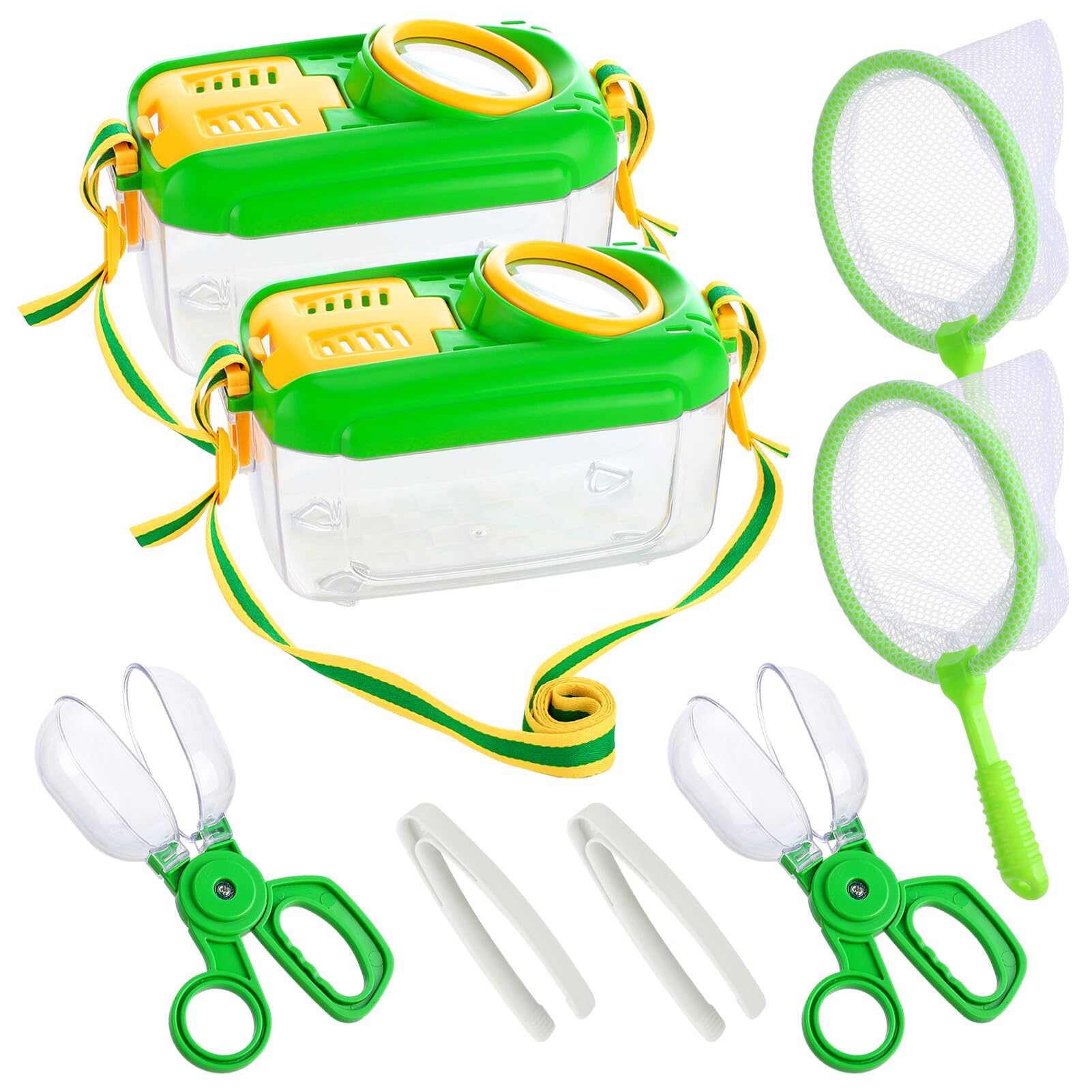 2Sets Bug Catcher for Kids - Sturdy Kids Bug Catching Kit Gifts with Collector Butterfly Net Tweezer, Bugs Habitat Outdoor Explorer Kit зелений
2Sets Bug Catcher for Kids - Sturdy Kids Bug Catching Kit Gifts with Collector Butterfly Net Tweezer, Bugs Habitat Outdoor Explorer Kit зелений