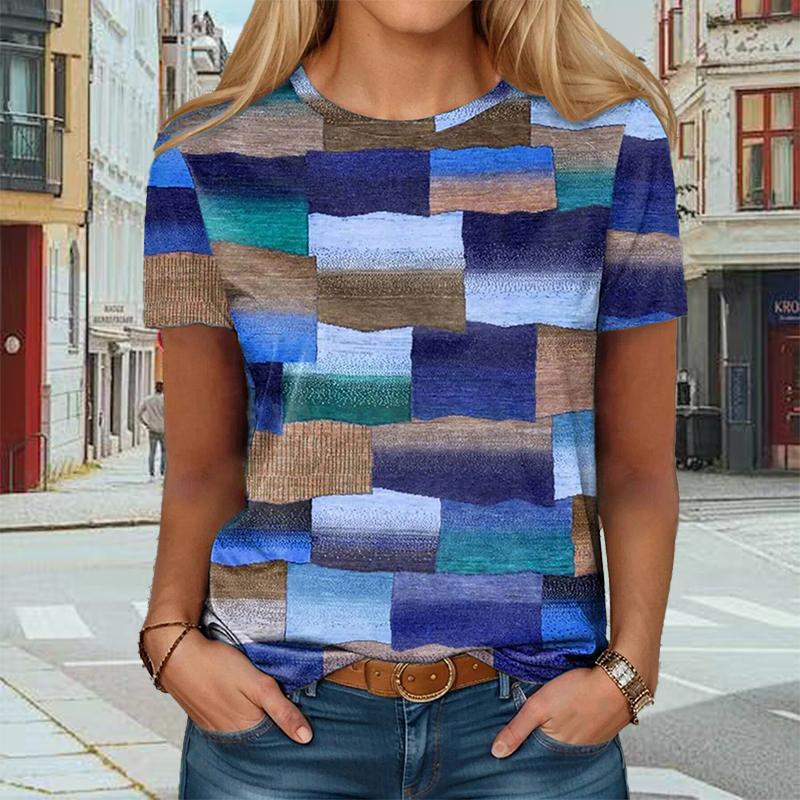 Fashion Women Creative Camouflage Color Block Splicing Print T Shirt Funny Casual O-neck Short Sleeves T-shirt Summer Female Tee Shirt
Fashion Women Creative Camouflage Color Block Splicing Print T Shirt Funny Casual O-neck Short Sleeves T-shirt Summer Female Tee Shirt