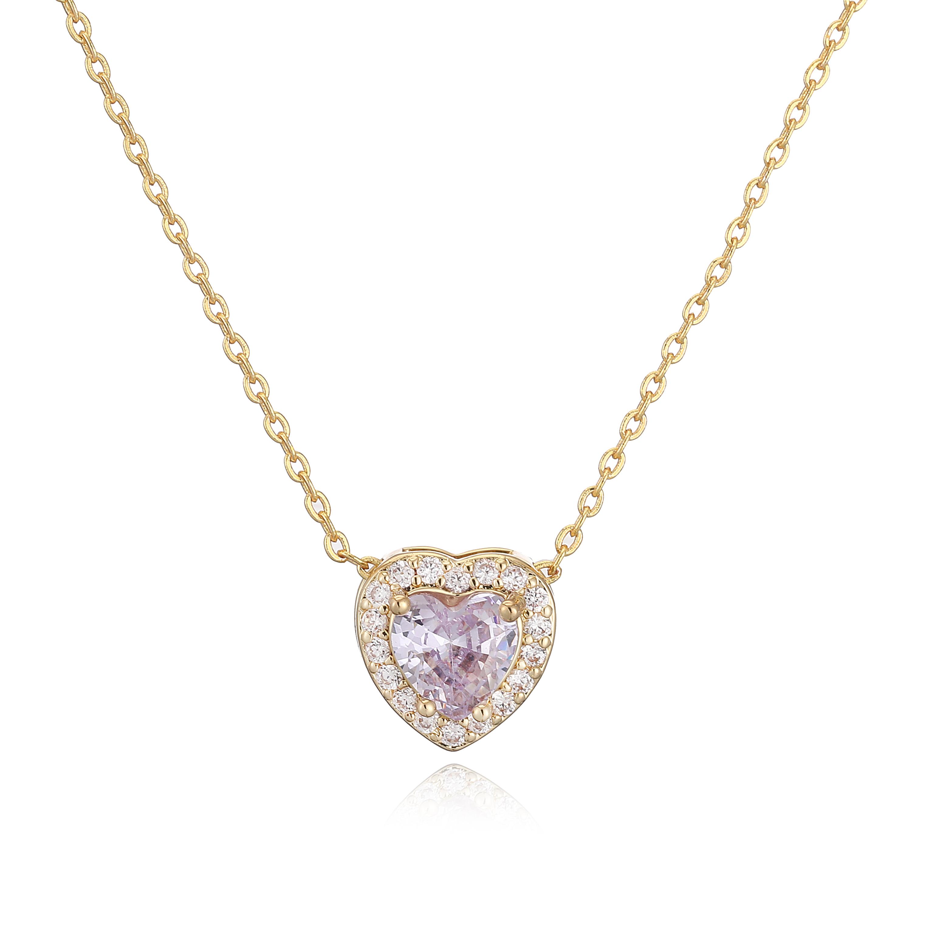 HECHENG Luxury Colored Crystal Heart Pendant Ocean Heart Necklace Brass Golden Plated Material Women s Wedding Necklace Other&45cm фіолетовий
HECHENG Luxury Colored Crystal Heart Pendant Ocean Heart Necklace Brass Golden Plated Material Women s Wedding Necklace Other&45cm фіолетовий