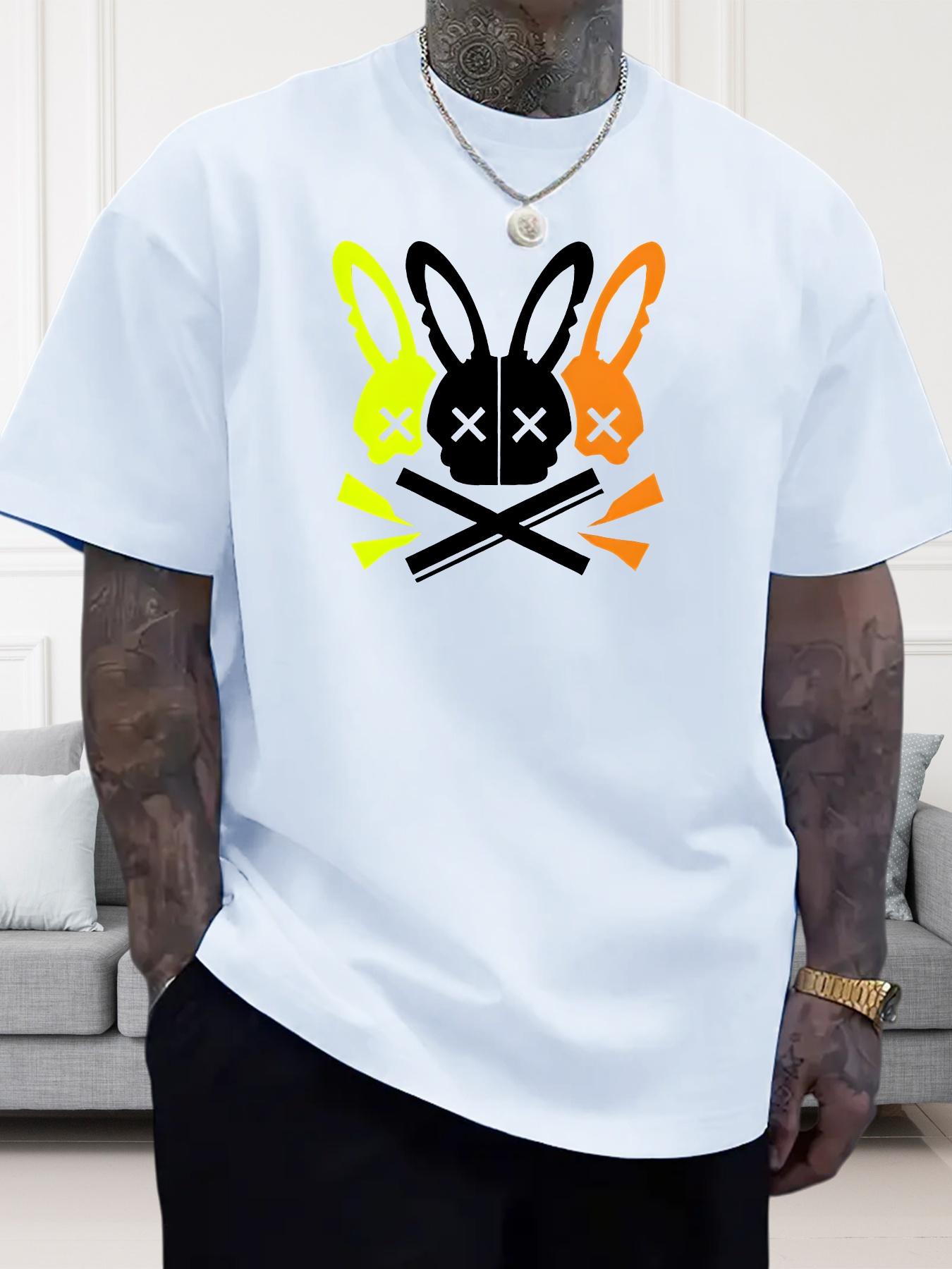 Mens Clothing Spring and Summer Casual Round Neck Cotton Tshirt Unique Rabbit Skull Pattern Printed Short Sleeved Tshirt 4XL
Mens Clothing Spring and Summer Casual Round Neck Cotton Tshirt Unique Rabbit Skull Pattern Printed Short Sleeved Tshirt 4XL