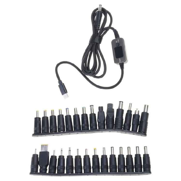 28 In 1 USB C DC5525 Extension Cable Type C To 5.5x2.5mm Charging Cable 5V 9V 12V 15V 20V Output For Multiple Electronic 1
28 In 1 USB C DC5525 Extension Cable Type C To 5.5x2.5mm Charging Cable 5V 9V 12V 15V 20V Output For Multiple Electronic 1