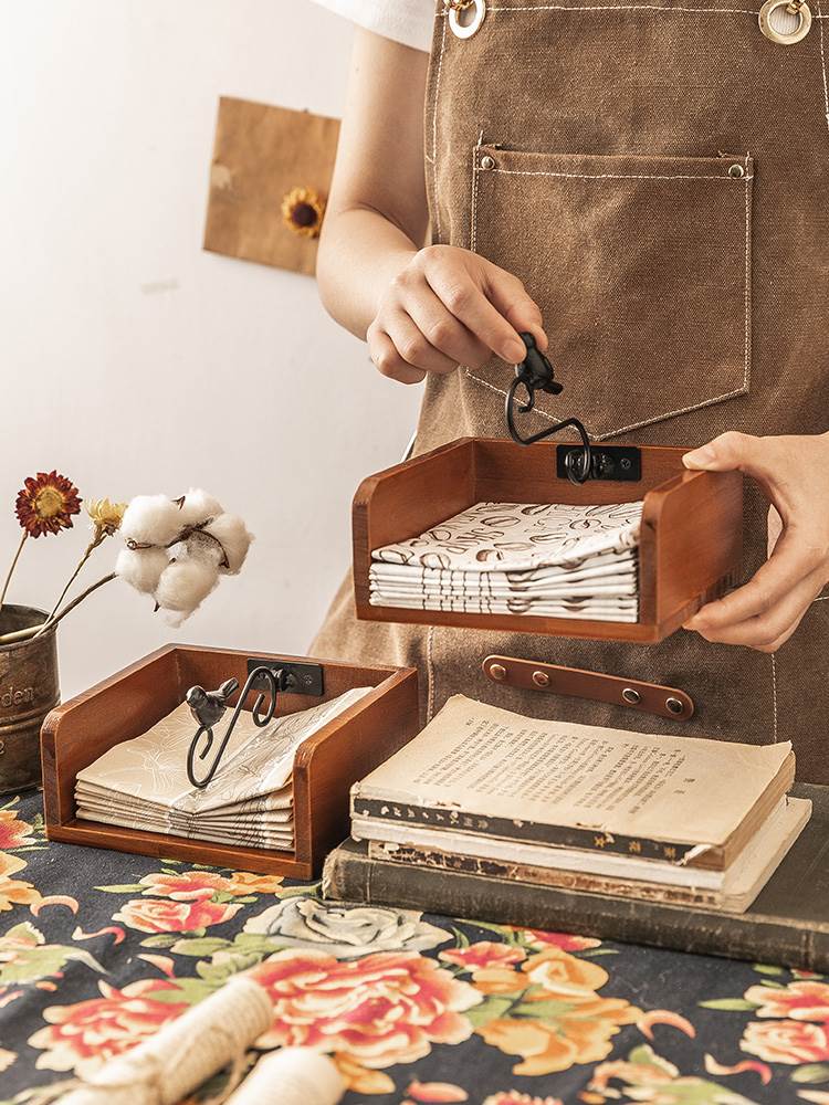 Vintage Solid wood tissue box Holder Creative Napkin Drawbox Holder Desktop Tissue Dispenser Box Home Cafe Restaurant Decoration
Vintage Solid wood tissue box Holder Creative Napkin Drawbox Holder Desktop Tissue Dispenser Box Home Cafe Restaurant Decoration