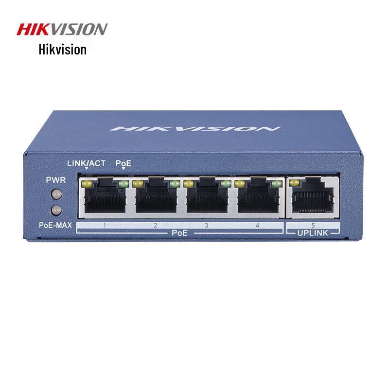 Hikvision 5-Port Gigabit PoE Unmanaged Switch CN plug (adapter included)
Hikvision 5-Port Gigabit PoE Unmanaged Switch CN plug (adapter included)