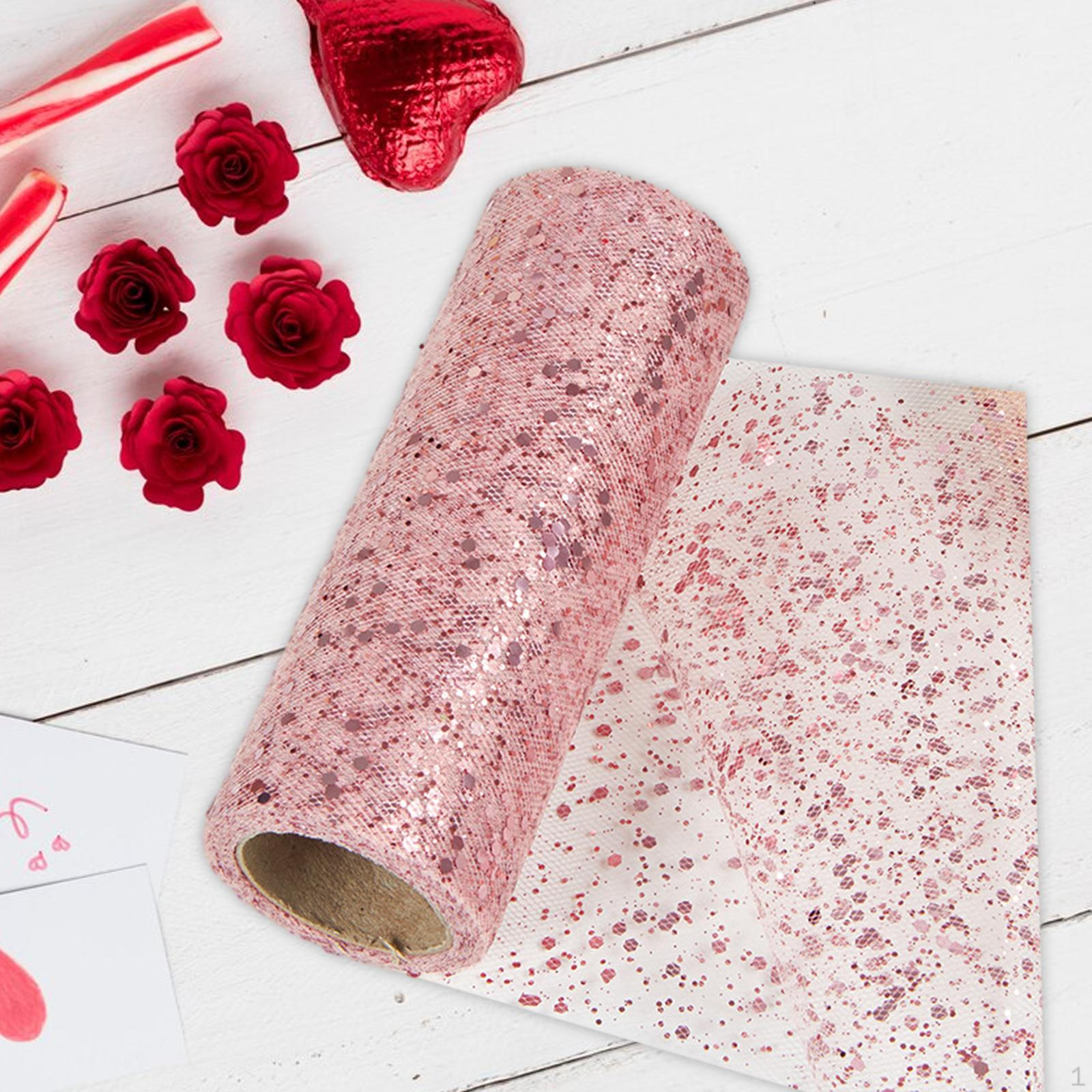 10 Yards DIY Glitter Tulle Ribbon Sequin Mesh for Valentine s Day Decorations Stage рожевий колір золота
10 Yards DIY Glitter Tulle Ribbon Sequin Mesh for Valentine s Day Decorations Stage рожевий колір золота