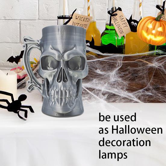 Skull Can Holder 3D Printed Gothic Drink Can Holder Beer Mug Style Drink Can Holder for Most Beverage Cans Halloween Party сірий
Skull Can Holder 3D Printed Gothic Drink Can Holder Beer Mug Style Drink Can Holder for Most Beverage Cans Halloween Party сірий