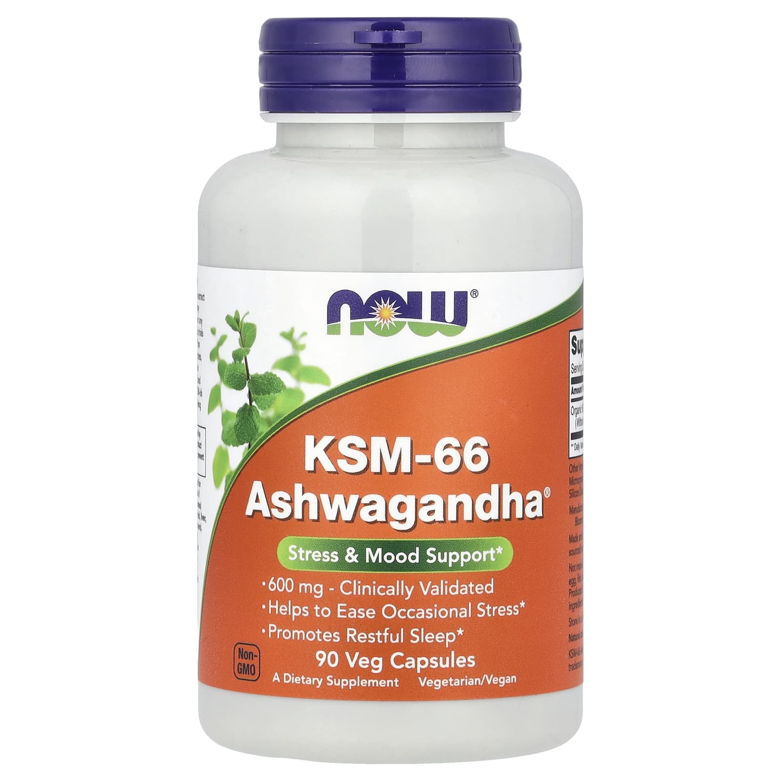 NOW Foods, KSM-66 Ashwagandha®, 600 мг, 90 овочевих капсул
NOW Foods, KSM-66 Ashwagandha®, 600 мг, 90 овочевих капсул