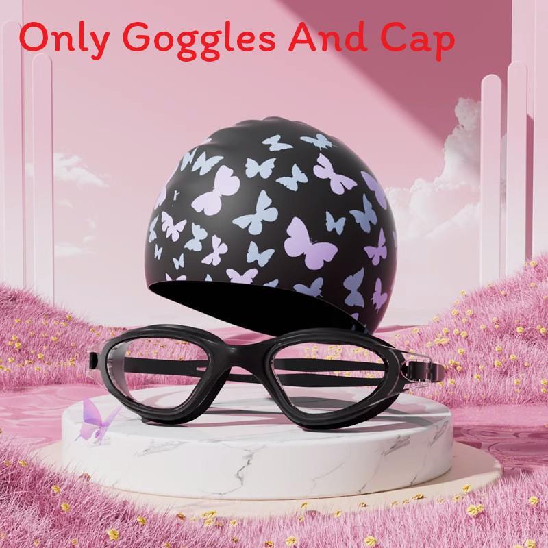 Swimming Goggles For Adults Waterproof Fogproof Pc Lens With Silicone Swim Cap And Earplugs Set Black Butterfly
Swimming Goggles For Adults Waterproof Fogproof Pc Lens With Silicone Swim Cap And Earplugs Set Black Butterfly