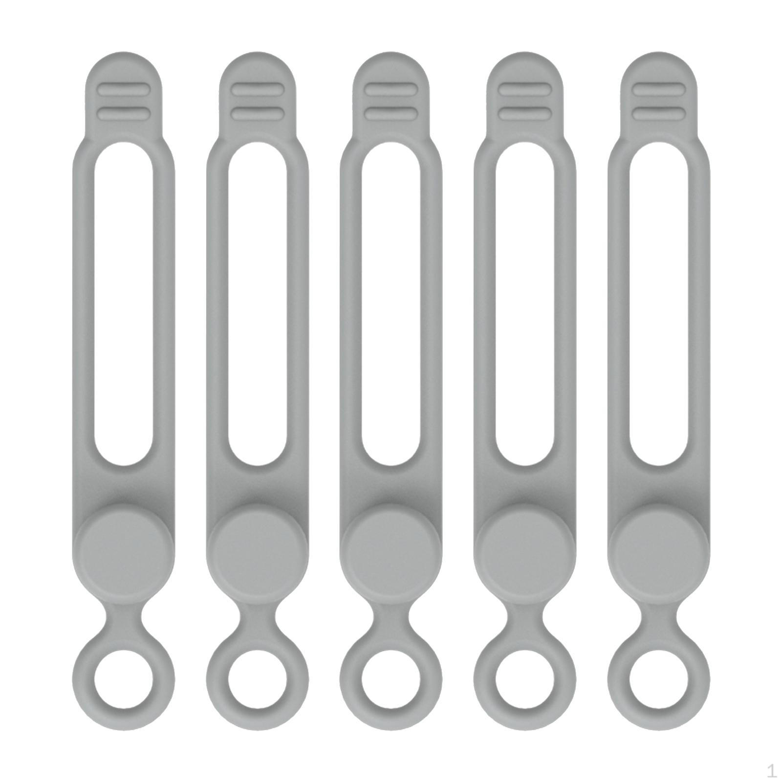 Cable Management Straps, 5-Pack Cord Holder Clips for Home And Office сірий
Cable Management Straps, 5-Pack Cord Holder Clips for Home And Office сірий