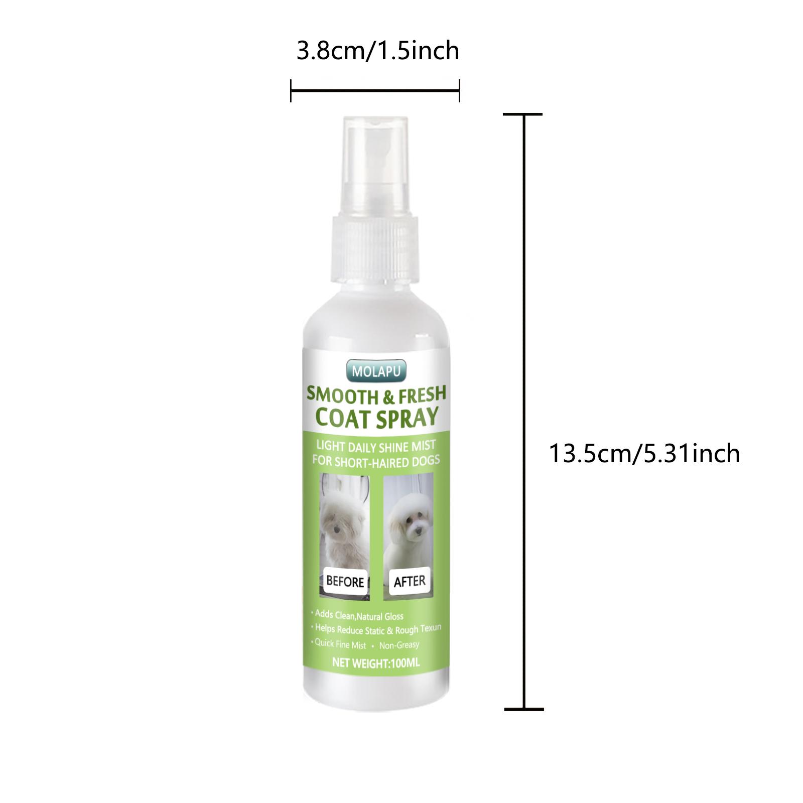 Pet Grooming and Care Products Instant 10-in-1 Short Coat Spray - Helps Smooth Out Loose Hair, Soften Dry Hair, and Keep Short Coats Tidy and Easy to
Pet Grooming and Care Products Instant 10-in-1 Short Coat Spray - Helps Smooth Out Loose Hair, Soften Dry Hair, and Keep Short Coats Tidy and Easy to