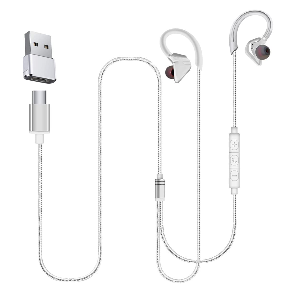 USB Earphones with Wired USB Dual USB Volume Heavy Suitable for iPads Type-C Earphones, Microphone, Type-C & Use, Adapter, Lightweight, Over-Ear Type,
USB Earphones with Wired USB Dual USB Volume Heavy Suitable for iPads Type-C Earphones, Microphone, Type-C & Use, Adapter, Lightweight, Over-Ear Type,