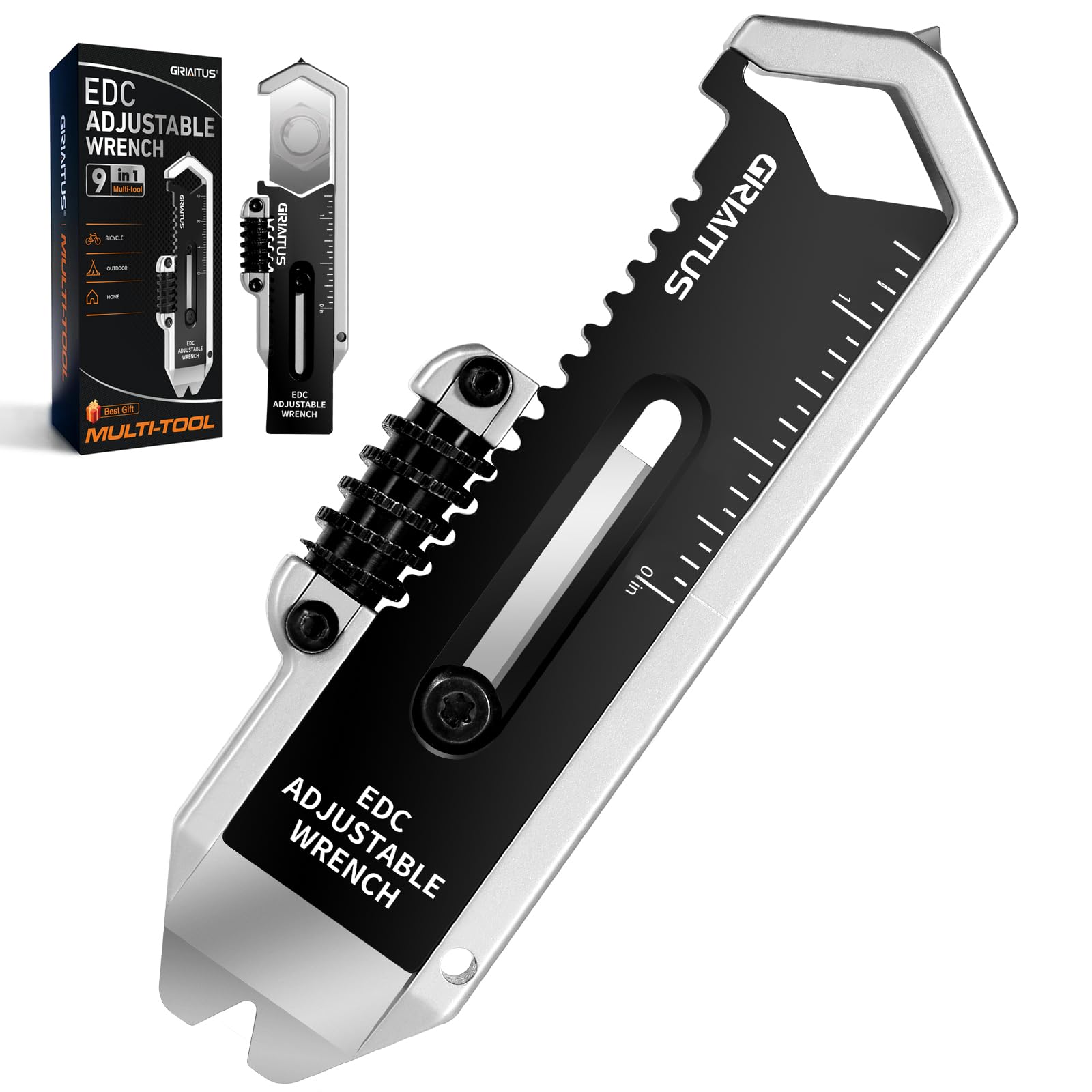 Маленький мультитул-ключ EDC с ломом, карманный регулируемый ключ, мини-мультитул-брелок, штангенциркуль, измерительный инструмент, линейка, стеклобой, универсальное EDC-снаряжение
Маленький мультитул-ключ EDC с ломом, карманный регулируемый ключ, мини-мультитул-брелок, штангенциркуль, измерительный инструмент, линейка, стеклобой, универсальное EDC-снаряжение