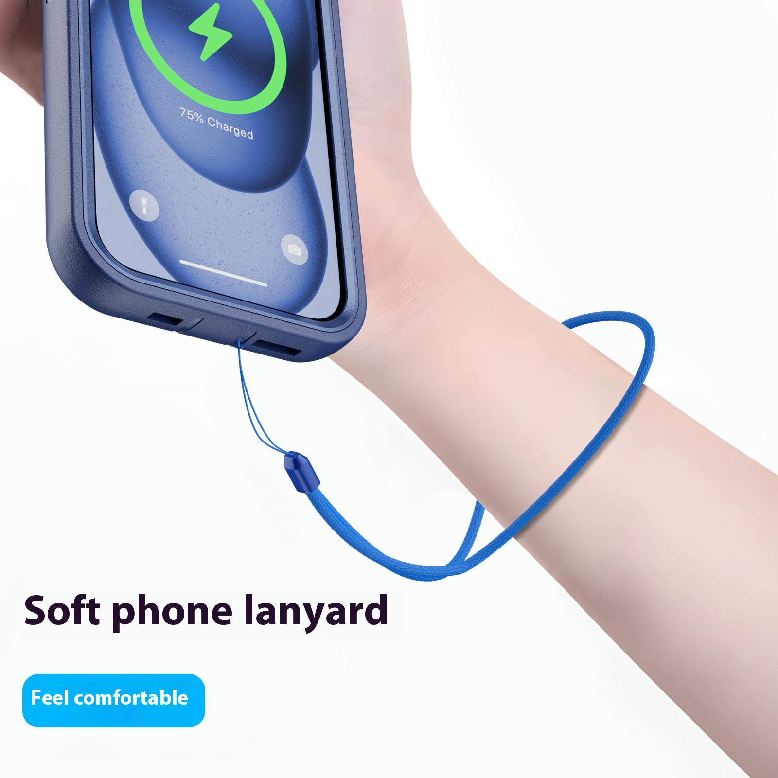 For iPhone 15 Magnetic Case Lens Kickstand 3 in 1 Detachable TPU+PC Phone Back Cover with Lanyard Cyan
For iPhone 15 Magnetic Case Lens Kickstand 3 in 1 Detachable TPU+PC Phone Back Cover with Lanyard Cyan