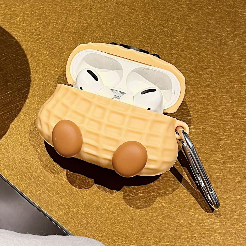 For AirPods Pro 2/AirPods Pro Silicone Case Peanut Shaped Earphone Protective Cover with Buckle 
For AirPods Pro 2/AirPods Pro Silicone Case Peanut Shaped Earphone Protective Cover with Buckle