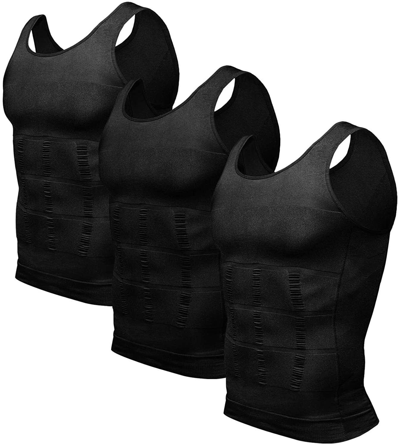 Мужская утягивающая майка из 3 предметов, компрессионная футболка, нейлон, спандекс, дышащая майка для живота, майка для всех сезонов XL чёрный
Мужская утягивающая майка из 3 предметов, компрессионная футболка, нейлон, спандекс, дышащая майка для живота, майка для всех сезонов XL чёрный