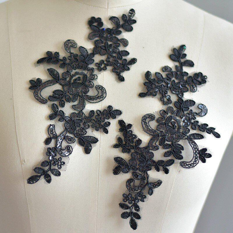 Handmade Lace Applique Patches for Wedding Dress and Bride Headwear - White, Red, Black
Handmade Lace Applique Patches for Wedding Dress and Bride Headwear - White, Red, Black