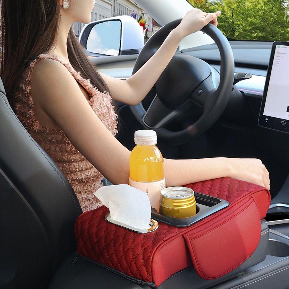 Portable Center Console Armrest Cushion PU Leather Storage Box New Armrest Pad Universal чорний/червоний
Portable Center Console Armrest Cushion PU Leather Storage Box New Armrest Pad Universal чорний/червоний