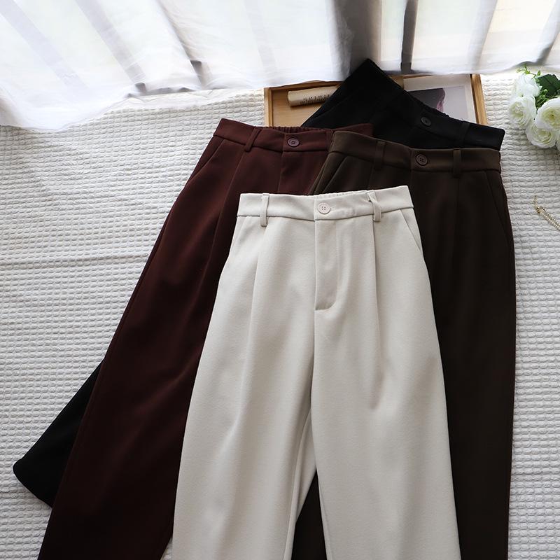 2024 A/W Pear-Shaped High-Waist Wool Harem Cigarette Pants for Women 2907 Small вино красного
2024 A/W Pear-Shaped High-Waist Wool Harem Cigarette Pants for Women 2907 Small вино красного