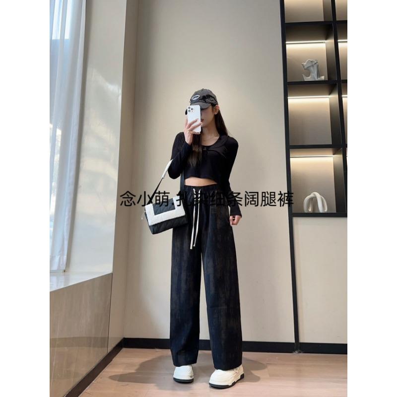 Ultra-thin tie-dye wide-leg pants spring and autumn retro ink painting casual pants trendy high-waisted and thin loose dirty pants One Size чёрный
Ultra-thin tie-dye wide-leg pants spring and autumn retro ink painting casual pants trendy high-waisted and thin loose dirty pants One Size чёрный