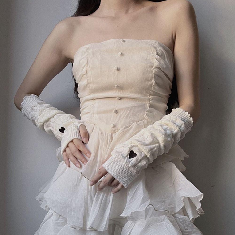 Вязаные перчатки без пальцев, накладные рукава, длинные перчатки на запястье, крутые гетры для рук, для уличной острой девушки
Вязаные перчатки без пальцев, накладные рукава, длинные перчатки на запястье, крутые гетры для рук, для уличной острой девушки