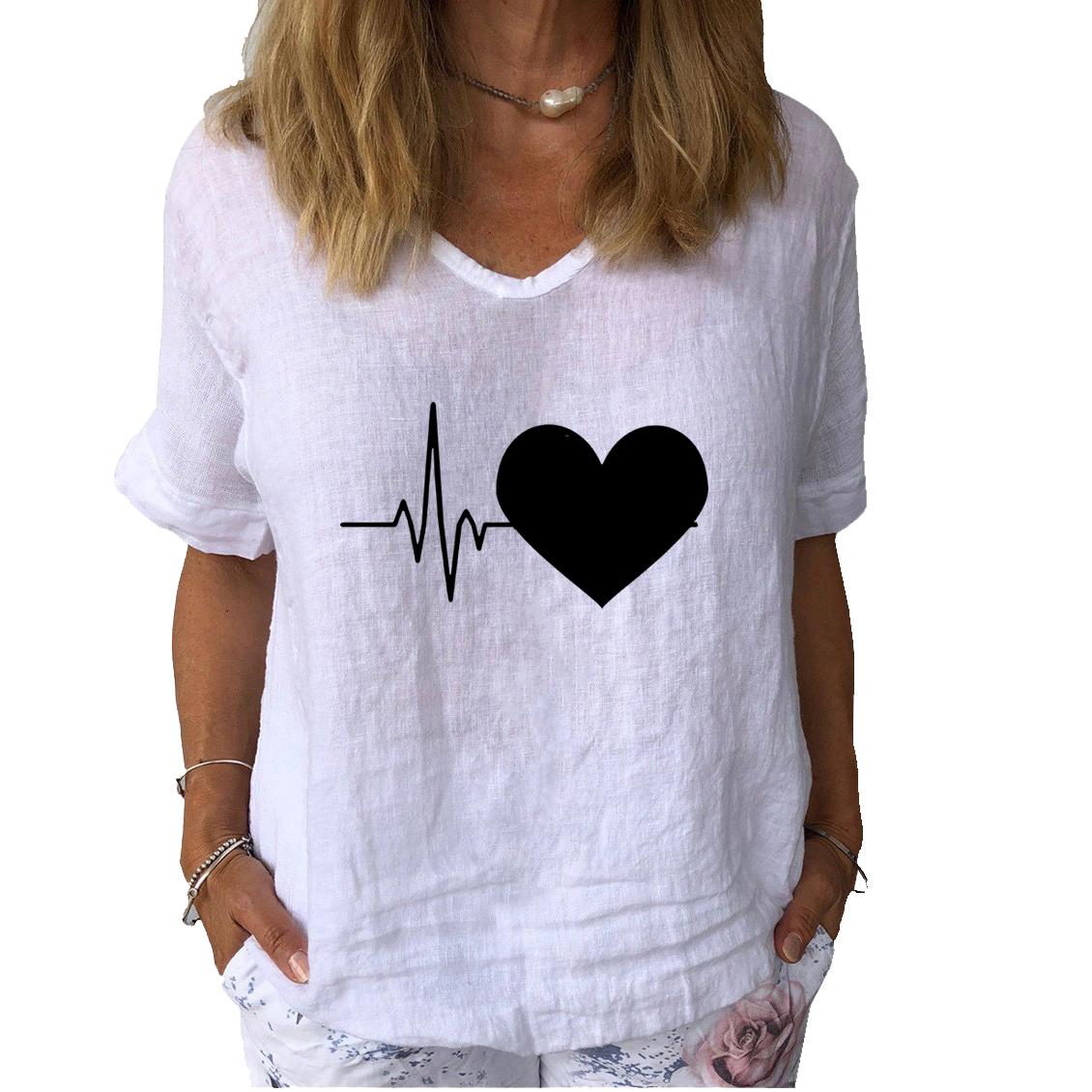 Женская мода льняная рубашка с принтом кошки, летняя повседневная рубашка с коротким рукавом, пуловер с цветочным принтом, свободная блузка XL
Женская мода льняная рубашка с принтом кошки, летняя повседневная рубашка с коротким рукавом, пуловер с цветочным принтом, свободная блузка XL