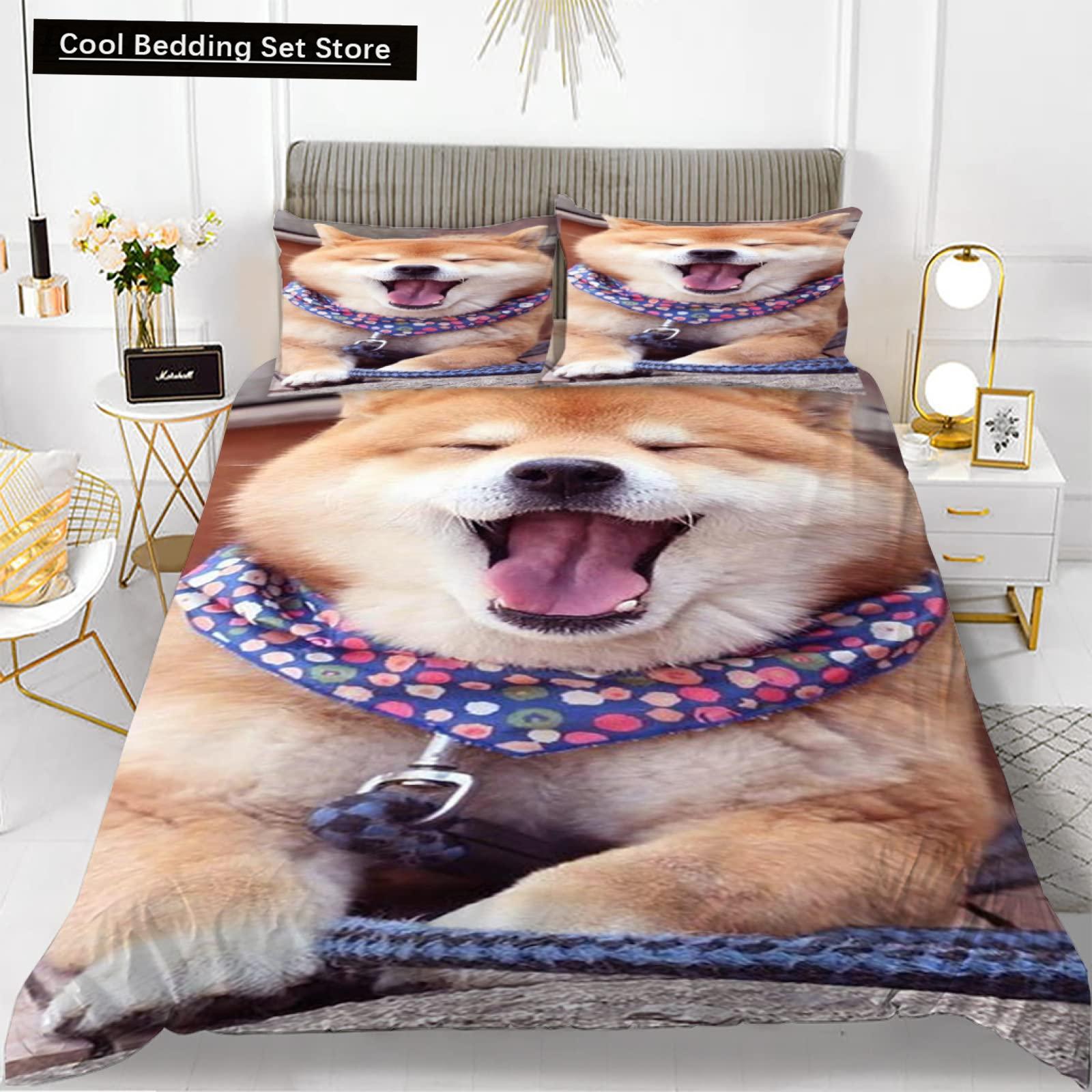 Yellow Shiba Inu King Queen Bedding Set Lovely Puppy Duvet Cover Family Pet Animal Quilt Cover 2/3Pcs Polyester Comforter Cover EU Single(135*200cm)3pcs
Yellow Shiba Inu King Queen Bedding Set Lovely Puppy Duvet Cover Family Pet Animal Quilt Cover 2/3Pcs Polyester Comforter Cover EU Single(135*200cm)3pcs
