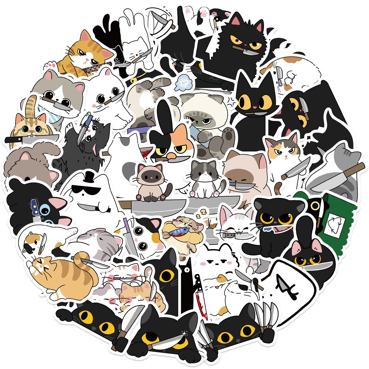 50 Мультяшный Котенок с Ножом Граффити Наклейки Украшают Гитарный Блокнот Чемодан DIY Водонепроницаемые
50 Мультяшный Котенок с Ножом Граффити Наклейки Украшают Гитарный Блокнот Чемодан DIY Водонепроницаемые