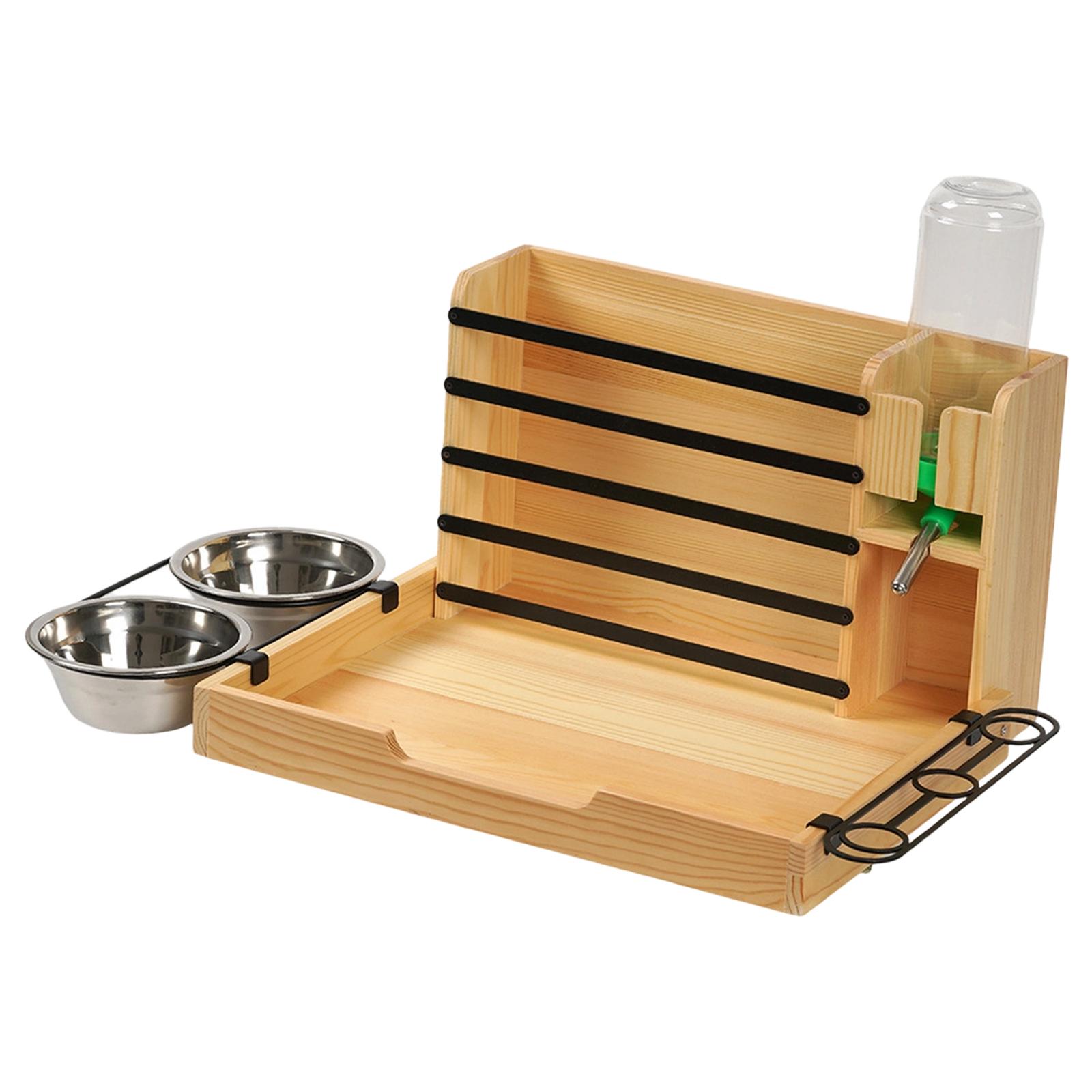 Bunny Feeder Manger Wooden Rabbit Hay Feeder with Litter Box Hamster Food Dispenser for Small Animal Chinchilla Feeding Supplies
Bunny Feeder Manger Wooden Rabbit Hay Feeder with Litter Box Hamster Food Dispenser for Small Animal Chinchilla Feeding Supplies