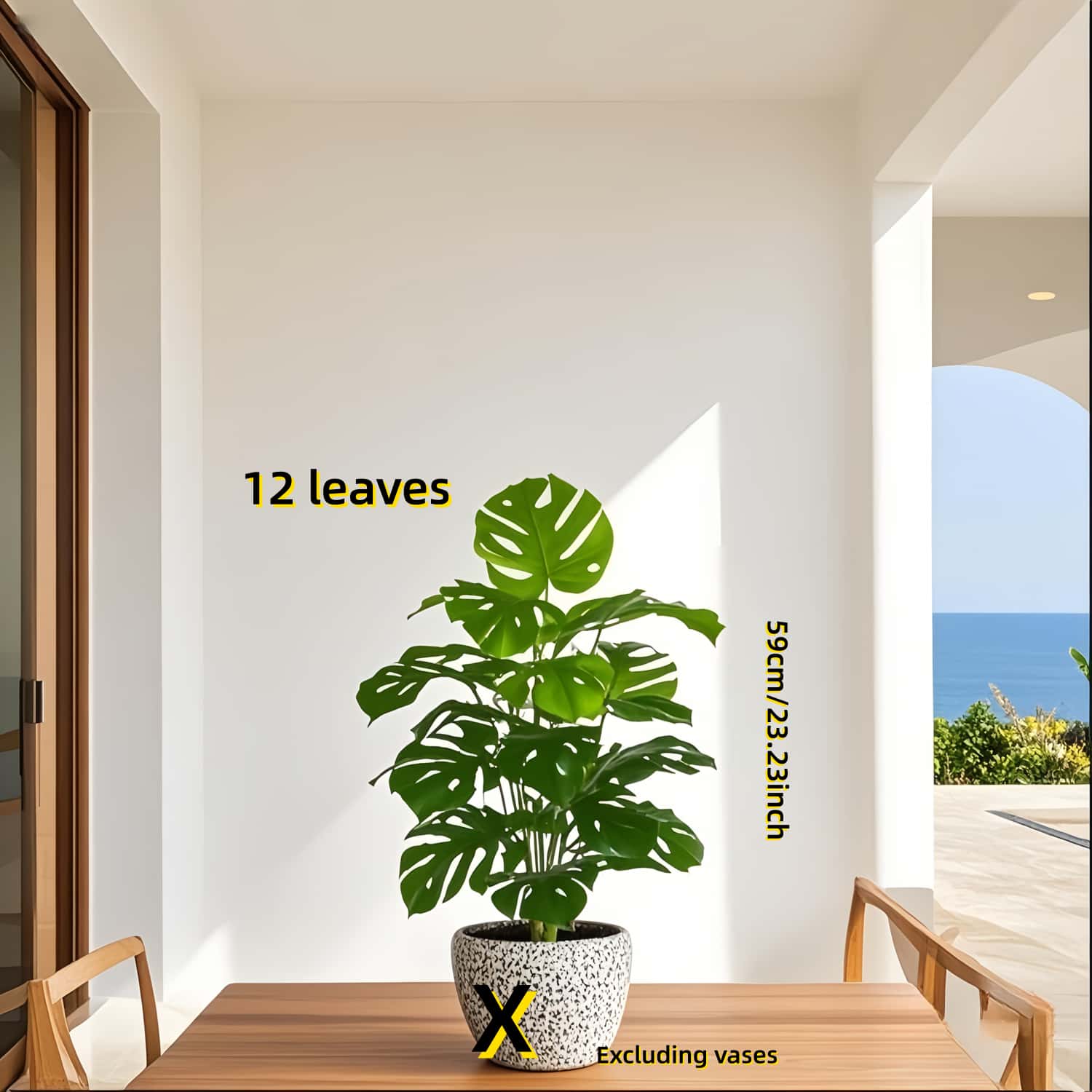1pc Realistic Monterey Leaf Artificial Greenery 12/18/24 Pcs Leaves Faux Plant For Home Hotel Wedding Indoor Outdoor Decor
1pc Realistic Monterey Leaf Artificial Greenery 12/18/24 Pcs Leaves Faux Plant For Home Hotel Wedding Indoor Outdoor Decor
